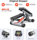 Sunny Health & Fitness Mini Stepper, 300 lb Capacity, Resistance Bands
