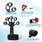 5-Piece Grip Strength Trainer Kit - Hand Gripper, Finger Exerciser, Stress Ball, Forearm Workout