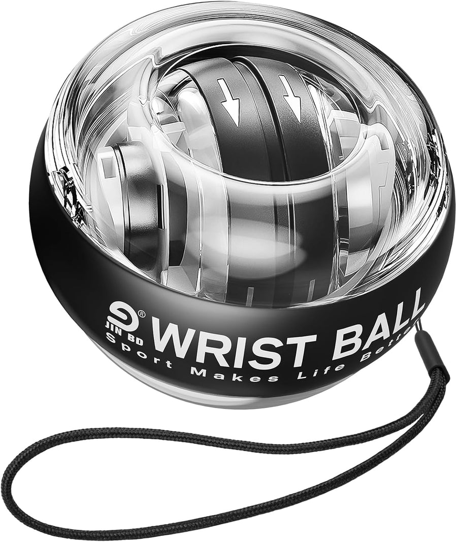 JIN BD Wrist Trainer Ball - Automatic Start Gyroscopic Forearm Exerciser