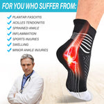 IRAMY Compression Ankle Support Socks Women - Wicking, Cushioned Athletic, Plantar Fasciitis Relief 2/3/6 Pairs