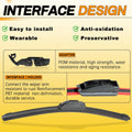AUTOBOO 26" and 16" Windshield Wipers Blades (Pack Of 2),OEM Quality Premium All-Seasons Wiper blades,Stable and Quiet Armor wiper blades