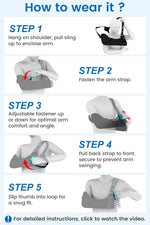 Velpeau Arm Sling Shoulder Immobilizer for Women and Men, Left or Right Arm Support