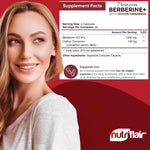 NutriFlair Premium Berberine HCL 1200mg, 120 Capsules - Plus Pure True Ceylon Cinnamon, Berberine HCI Root Supplements Pills - Immune System - Made in USA