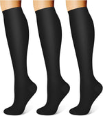 WITHYOU 3 Pairs Compression Socks 15-20 mmHg for Women and Men