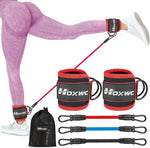 Ankle Resistance Bands with Cuffs for Leg, Booty & Hip Workouts