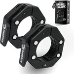 DMoose Fitness Barbell Clips 2 Inch - Quick Release Collars for Weightlifting