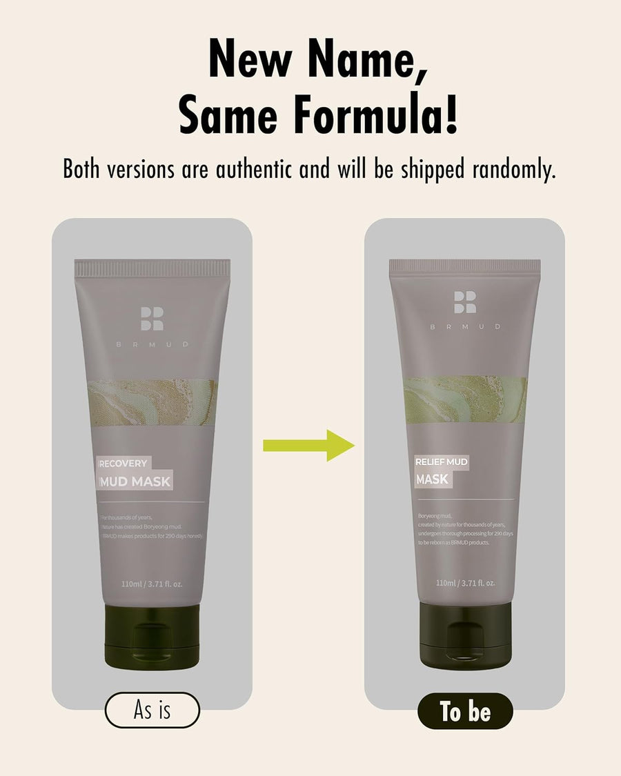 Cardi B Relief Mud Mask - Hydrating Face & Body Pore Cleanser w/ 91.8% Naturals