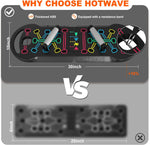 HOTWAVE 20-in-1 Foldable Push Up Board for Home Gym Strength Training