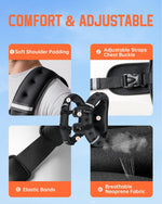 Renoj Weighted Vest for Fitness: 6lb-20lb Fixed Weights, Reflective Strips, Storage Pocket