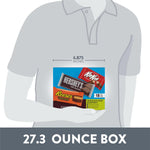 HERSHEY'S, KIT KAT and REESE'S Assorted Milk Chocolate Candy Variety Box, 27.3 oz (18 Count)