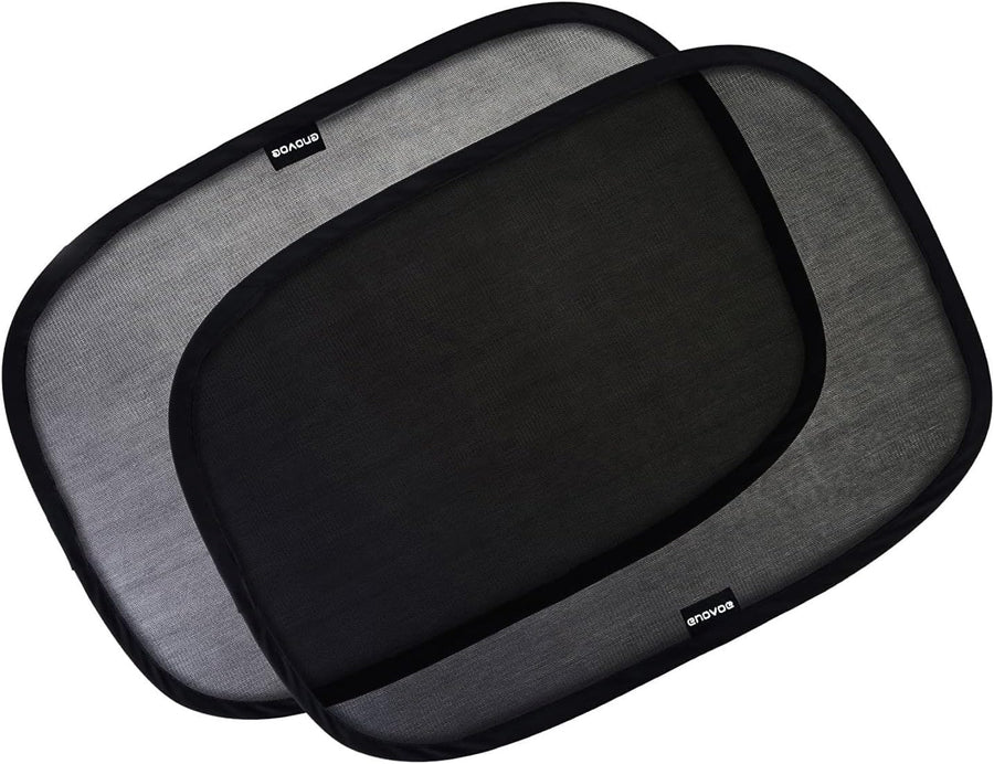 Enovoe Car Window Shades for Baby (4 Pack) - 21"x14" - Sun Shade Blocker, Cling - Glare Shield and UV Rays Protection for Your Child - Side Windows Screens for SUV- Mesh Window Shades for Car Baby