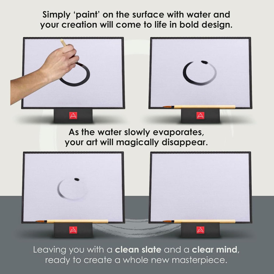 Buddha Board – The Original Water Painting Board for Mindfulness & Creativity – Unique Gift for Artists, Adults & Kids – Mess-Free Zen Art Supplies