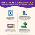 Hot Shot BedBug And Flea Fogger 3 Count-2 Ounce Cans, With Nylar, Inhibits Flea Reinfestation