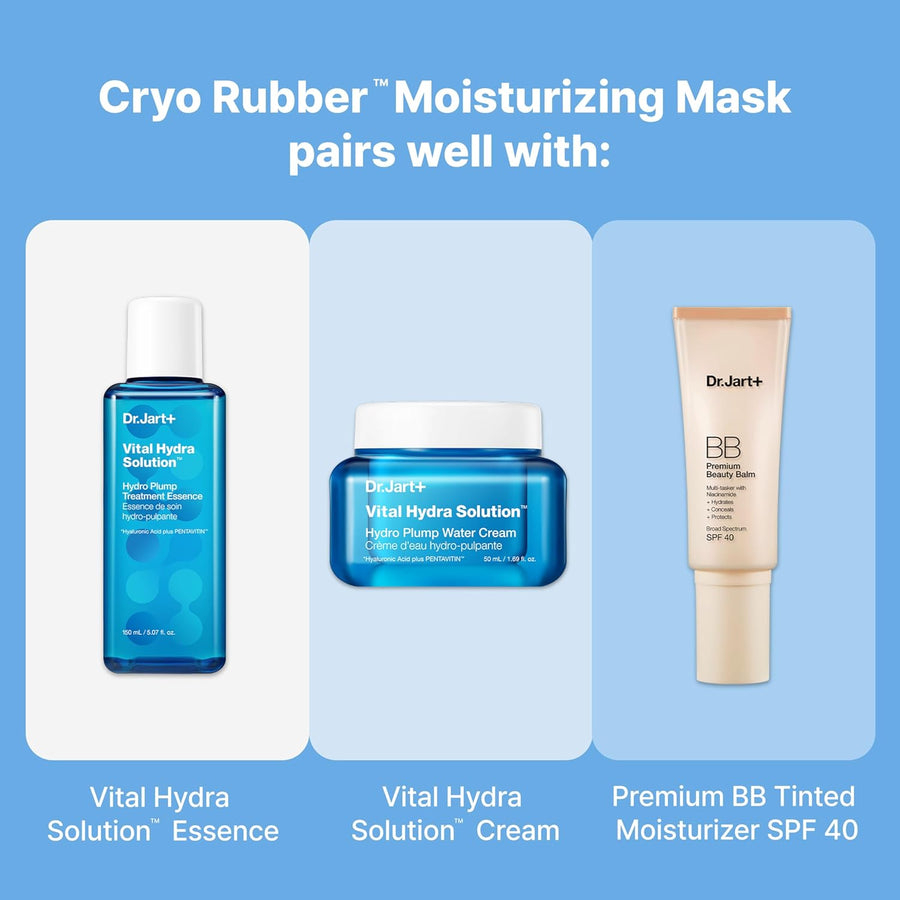 Dr.Jart+ Cryo Rubber Cooling Korean Face Mask with Serum Ampoule