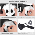 Activated Carbon Face Filters with 8 Exhaust Valves for Cycling Masks
