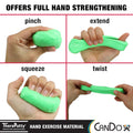 CanDo TheraPutty 4 Piece Set - X-Soft, Soft, Medium, and Firm Hand Exercise Putty