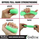 CanDo TheraPutty 4 Piece Set - X-Soft, Soft, Medium, and Firm Hand Exercise Putty
