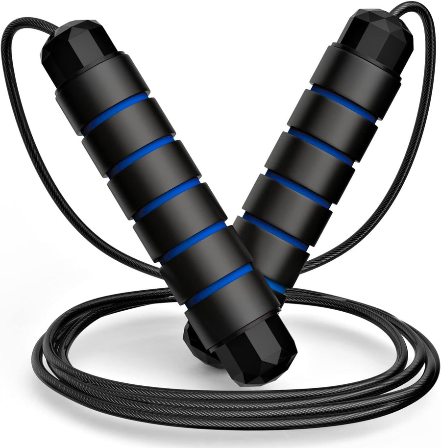 Tangle-Free Adjustable Steel Jump Rope with Ball Bearings