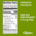 Chosen Foods Avocado Oil, 16.9 Fl Oz - All Purpose Cooking Oil made from 100% Pure Avocados - Non-GMO, Gluten-Free, Keto Friendly, Glyphosate Free - 500mL (Pack Of 1)