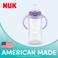 NUK Learner Straw Cup 10oz - Toddler Cup with Soft Straw for Easy Drinking Suitable for Ages 8 Months and Up