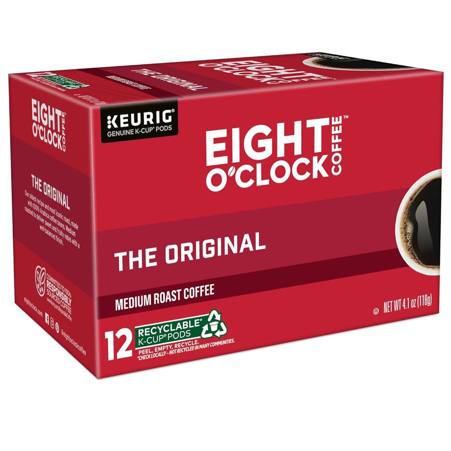 Eight O'Clock Coffee The Original, Single-Serve Keurig K-Cup Pods, Medium Roast Coffee Pods, 72 Count