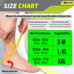 Compression Socks for Plantar Fasciitis and Ankle Pain Relief Black L-XL