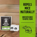 Grandpa Gus’s Extra-Strength Mouse Repellent Pouches, Peppermint & Cinnamon Oil, Natural Rodent Deterrent Control for Garage, RV, Car, Basement, Attic, Storage, 1.75 Oz (Pack of 10)