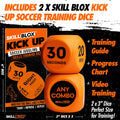 Soccer Kick Up Training Dice (2 pcs) - Soccer Gifts for Boys 8-12 Juggling Skills Game - Training Equipment Accessories (Kick UP DICE)