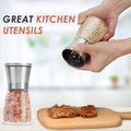 Original Stainless Steel Salt or Pepper Grinder - Top Spice Mill with Ceramic Blades, Brushed Stainless Steel and Adjustable Coarseness By Pepper Grinder （Single Package）