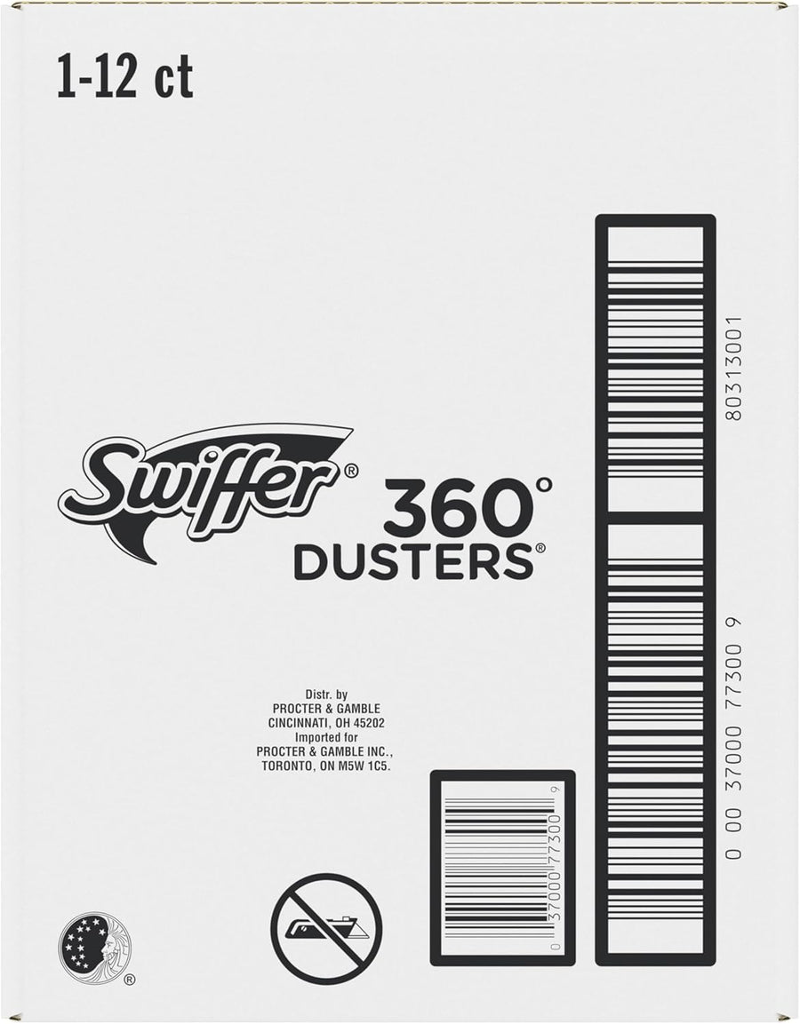 Swiffer Duster Heavy Duty Dusting Kit, Cleaning Supplies, 3 ft Extended Handle, 1 Duster, 12 Refills