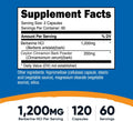 Nutricost Berberine HCl with Ceylon Cinnamon Capsules 120 Count