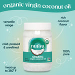 Nutiva Organic, Cold-Pressed, Unrefined, Virgin Coconut Oil from Fresh, non-GMO, Sustainably Farmed Coconuts, 15-ounce