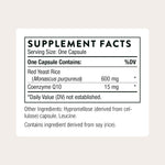 THORNE - Red Yeast Rice + CoQ10 - Supports Healthy Cholesterol Levels Already in a Normal Range & Heart Health - Added Antioxidant Support* - Third-Party Certified - Gluten-Free - 120 Capsules