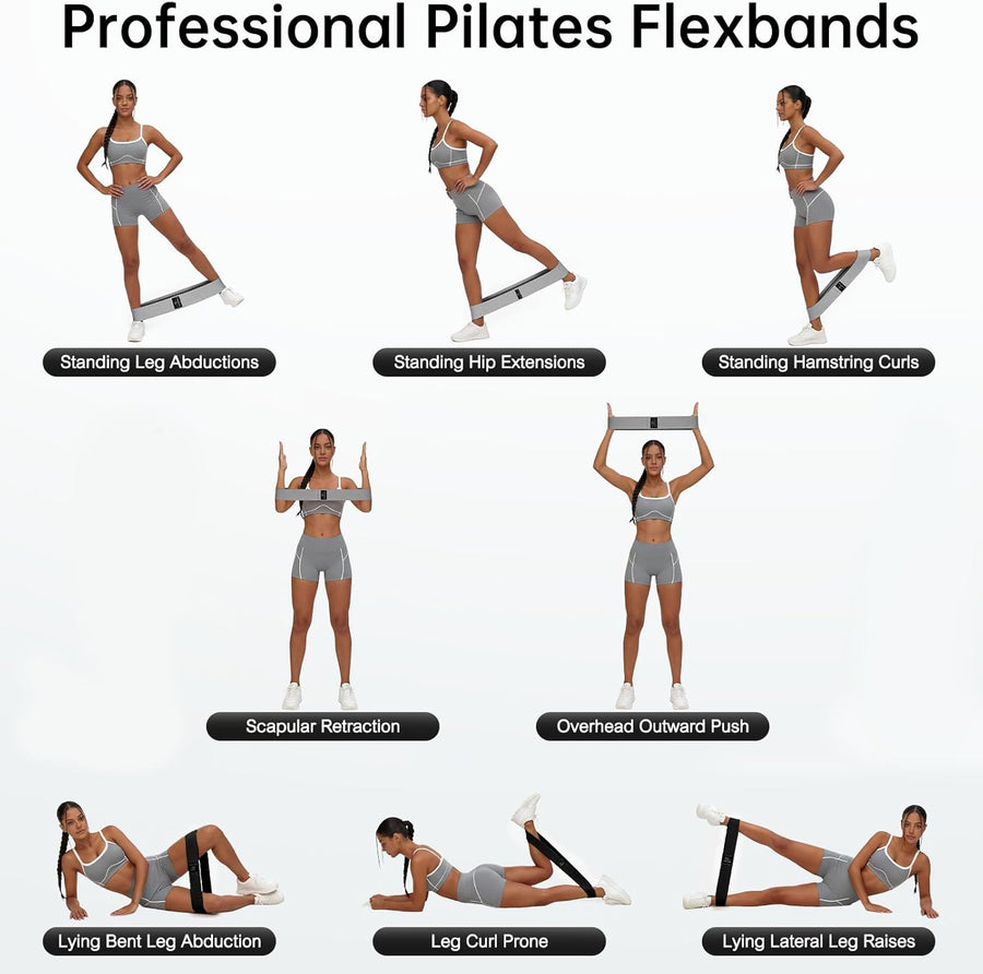 Renoj 3-Set Resistance Bands for Pilates, Yoga, and Home Gym