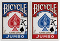 Bicycle Jumbo Index Playing Cards , 2 Pack Large Print Poker Size Deck of Cards for Easy Reading, Family Card Games, and Casino Play