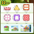 Soyee Magnetic Tiles Toddler Toys Magnetic Building Blocks for Kids Ages 3-12 STEM Educational Toys for Girls & Boys Sensory Play for Preschool Learning Birthday Toddler Xmas Gifts