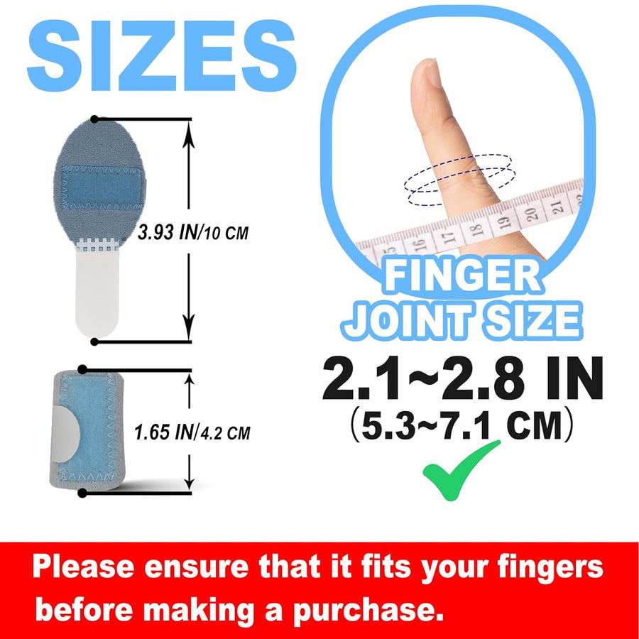 RonJea 5 Pcs Trigger Finger Splints: 5 Single Straps Finger Splint Support Brace Kit, Finger Straightener for Broken/Straightening/Aarthritis, Fits for Thumb/Middle/Ring/Index/Pinky Finger