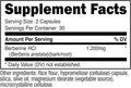 Nutricost Berberine HCl 1200mg , 60 Vegetarian Capsules - Gluten Free & Non-GMO