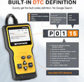 MOTOPOWER MP69033 Car OBD2 Scanner Code Reader Engine Fault Scanner CAN Diagnostic Scan Tool for All OBD II Protocol Cars Since 1996, Yellow