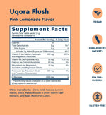 Uqora Flush - Urinary Tract* with D-Mannose, Vitamin C, Vitamin B6, Potassium, Magnesium & Calcium - Gluten-Free & Vegan - Pink Lemonade Flavor - 10 Packets (1 Pack)
