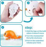 Dwi Dowellin Bath Toy for Toddlers ,Bathtub Toy with Floating Mold Free Swimming Toys and Stacking Cups,Magnetic Fishing Game for Toddles and Babies