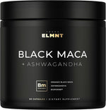 40x Strength Organic Black Maca Root with Ashwagandha Supplement