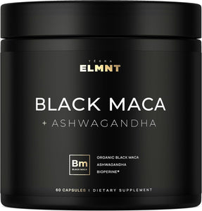 40x Strength Organic Black Maca Root with Ashwagandha Supplement