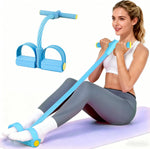 Pedal Resistance Bands with Handles, 6-Tube Tension Training for Full-Body Workout