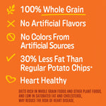 SunChips 100% Whole Grain Chips, Variety Pack, 1 oz Bags, Pack of 40, No Artificial Flavors, No Colors from Artificial Sources