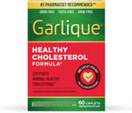 Garlique Garlic Extract Supplement, Healthy Cholesterol Formula, Odorless & Vegan, 60 Caplets