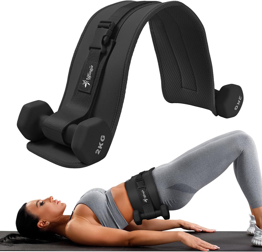 Durable Dumbbell Hip Thrust Belt for Comfortable Gym & Home Workouts