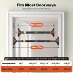 Sportneer Adjustable Doorway Pull-Up Bar, 440 lbs Capacity, No Drilling