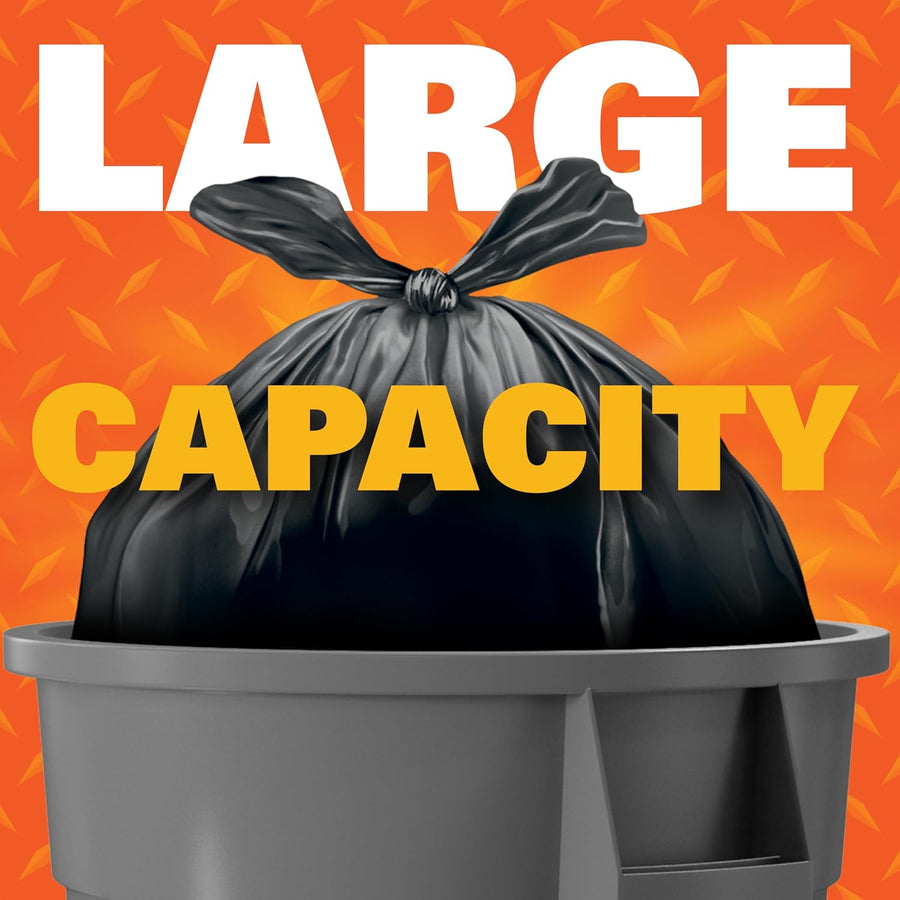 Hefty Easy Flaps Multipurpose Large Trash Bags, 30 Gallon, 40 Count
