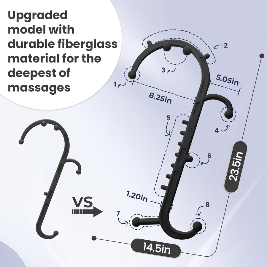 Ranarose Deep Tissue Back & Neck Massager - Black
